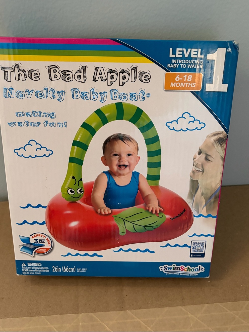 The Bad Apple Novelty Baby Boat - Red/Green